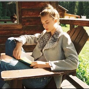 Anthropologie reversible coat | fabulous fake fur + soft leather